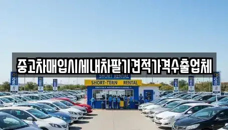 충청남도 천안시 동남구 영성동 중고차매입 전문 중고차매입시세내차팔기견적가격수출업체