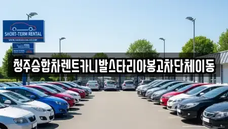 충청북도 청주시 흥덕구 문암동 렌트카 전문 청주승합차렌트카니발스타리아봉고차단체이동