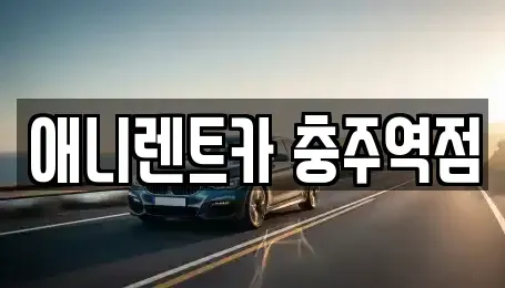 충청북도 충주시 살미면 렌트카 전문 애니렌트카 충주역점