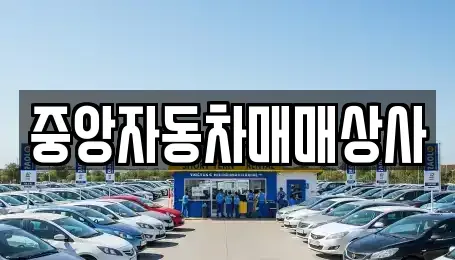 충청북도 충주시 살미면 중고차 전문 중앙자동차매매상사