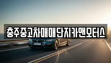 충청북도 충주시 살미면 중고차 전문 충주중고차매매단지카맨모터스