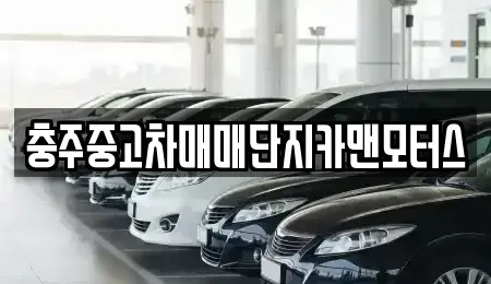 충청북도 충주시 성서동 중고차매매 전문 충주중고차매매단지카맨모터스